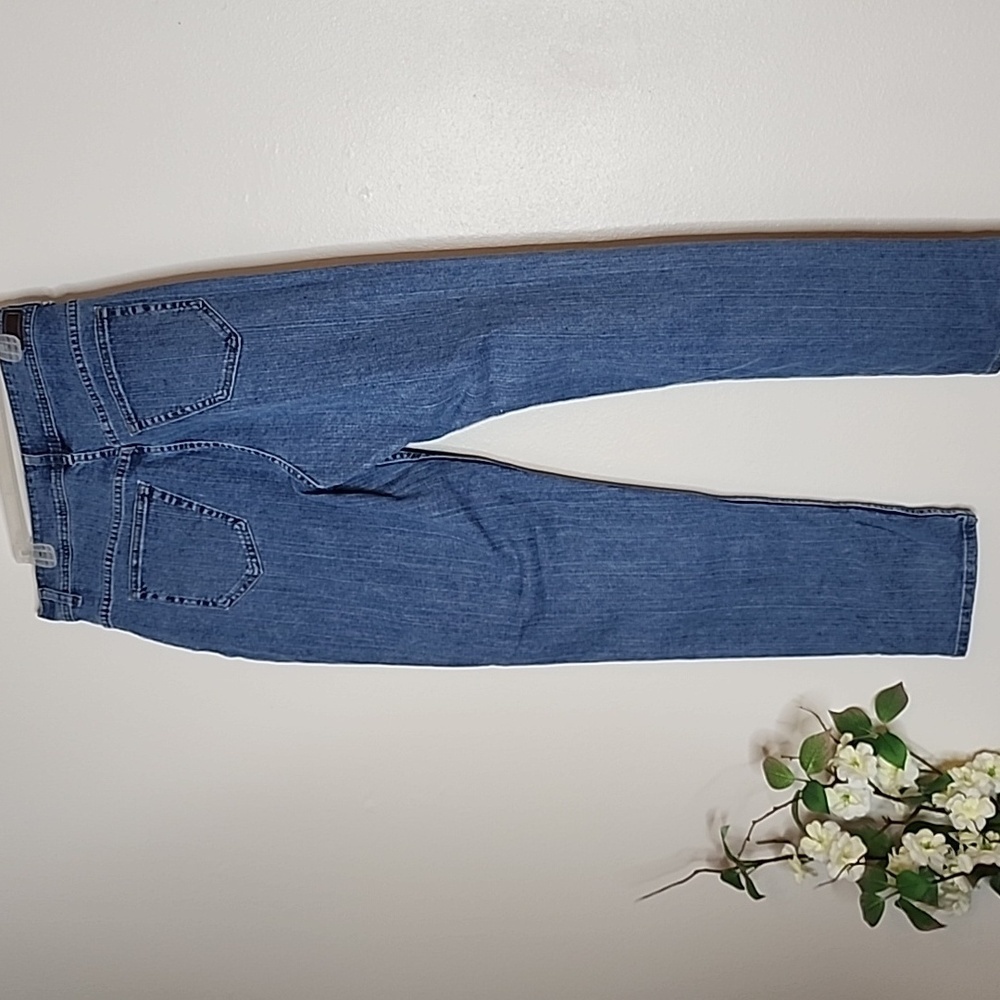 Vintage LEE Riders Classic Blue Women's Jeans Long Moms High Waist 80s - Picture 2 of 12